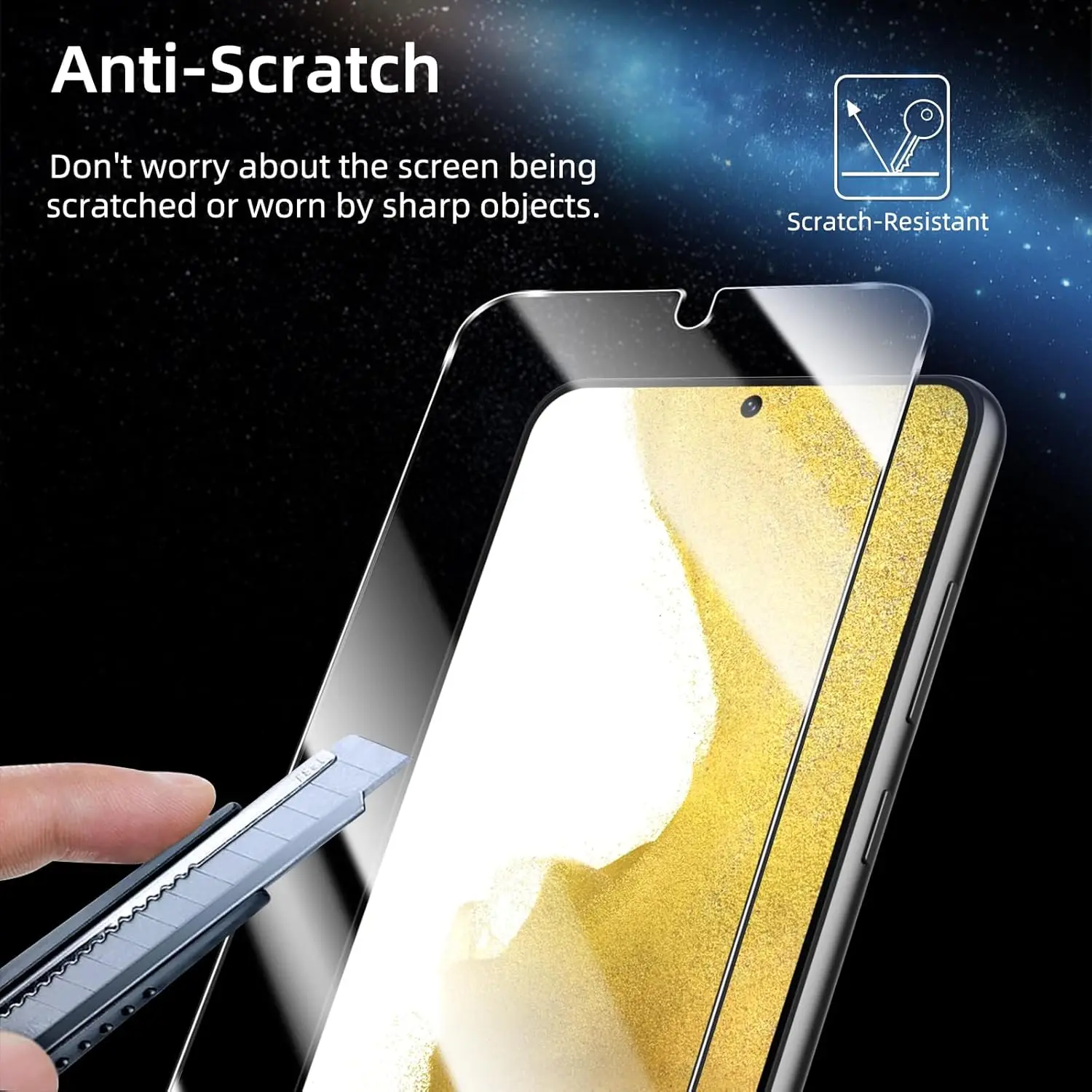 Full Coverage High-Definition 6.1-Inch Anti-Drop Tempered Glass Screen Protector