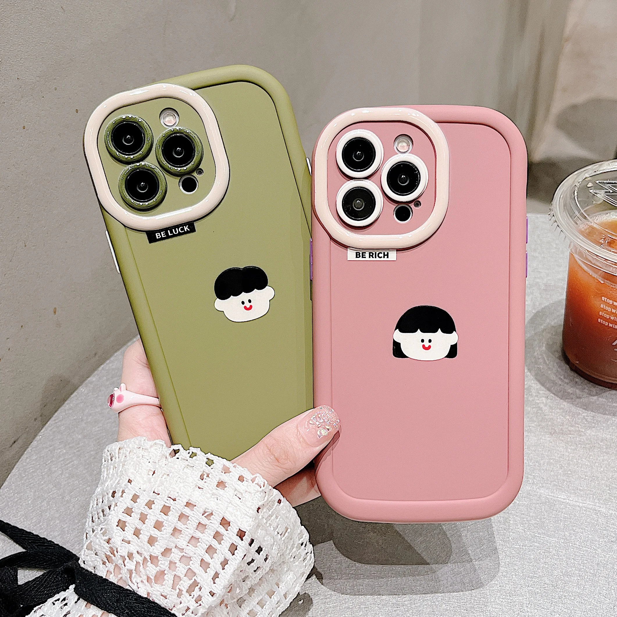 

The new phone case for couples for iPhone case 12 13Pro 14Pro Max 13 14 15 Upturn sound hole design