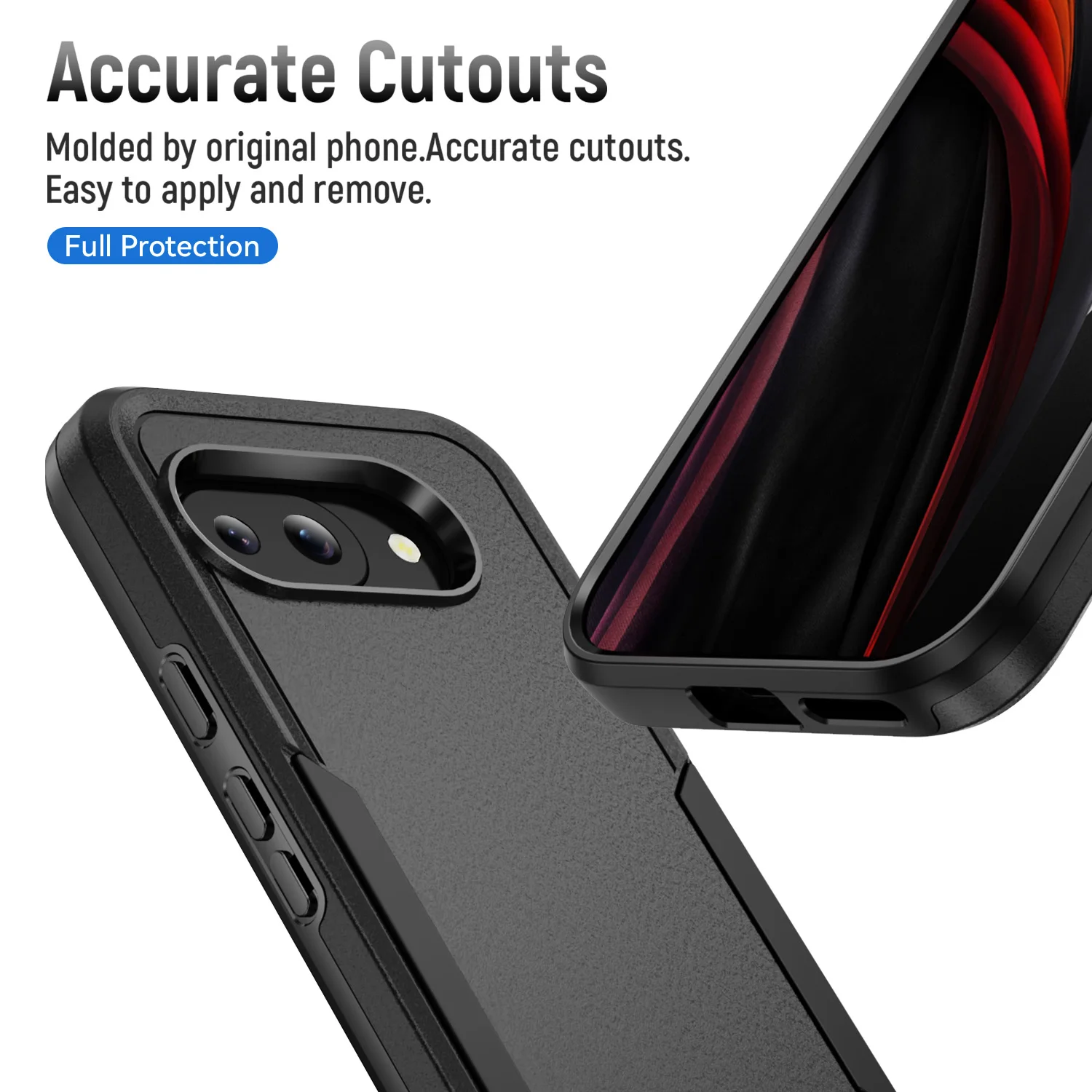 Shockproof Dual-Layer Protective Phone Case with Screen Protector