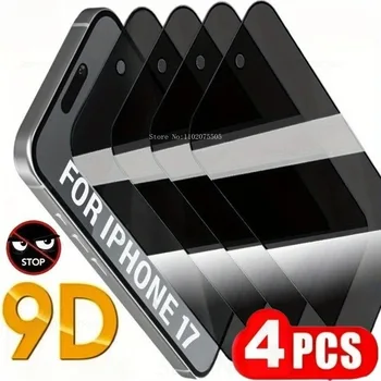 4 pezzi protezione schermo privacy per IPhone 17 Air 15 Plus 14 Promax 13 12 Mini pellicola protettiva anti peeping 16 Promax 17 Pro