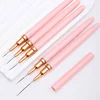 5pcs Nail Art Pen Set Brushes Set Elongated Lines Striping Drawing UV Gel Painting Nail Design Pen Professional Manicure Tool 1