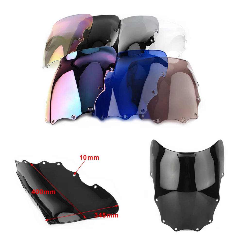 

Motorcycle screen Double Bubble Windshield Deflector Protector WindScreen For Kawasaki EX500 EX 500 Ninja 500R 1987-2009
