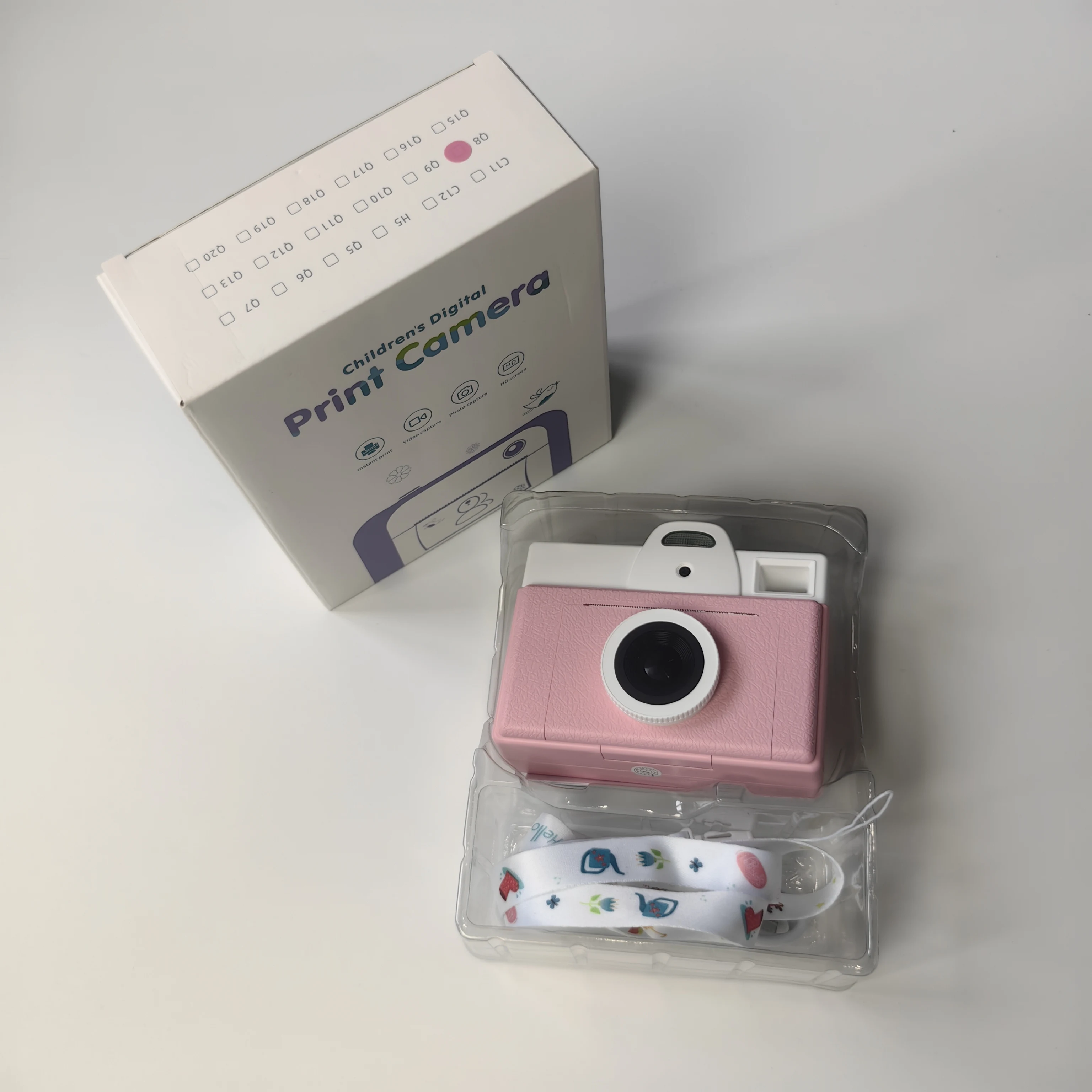 Kids Instant Print Camera with 1 roll of printing paper Inside, HD Photo Printer,57mm Continous Thermal Print Paper