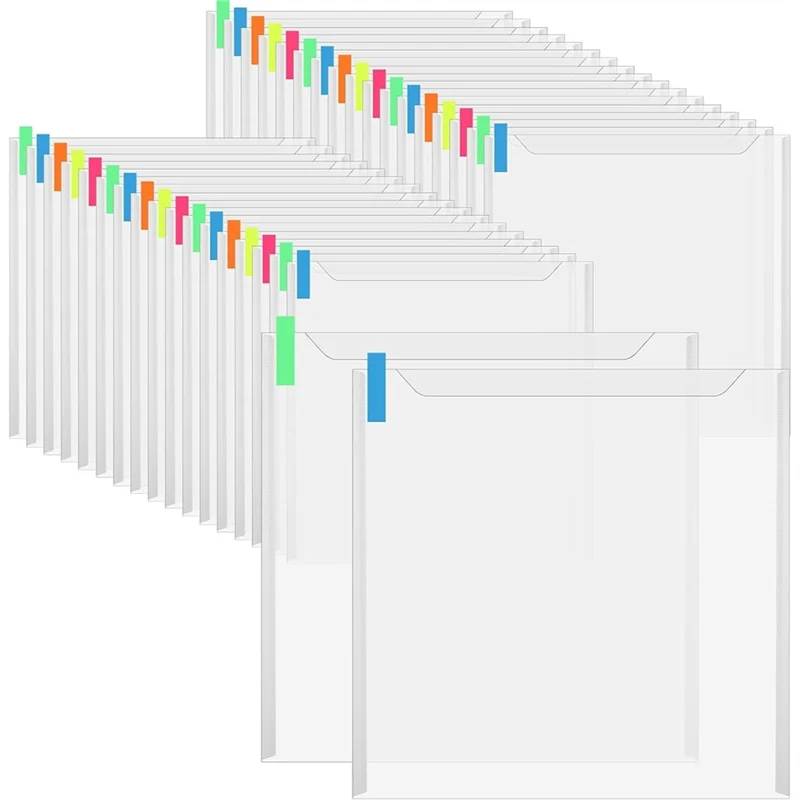 클리어 스크랩북 종이 주최자 36PCS 스크랩북 종이 보관 주최자 100PCS 스티커 인덱스 탭 홀드, 카드 용지