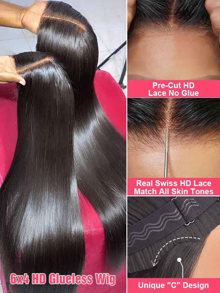 Human Hair Lace Frontal Wig For Women 13x6 13x4