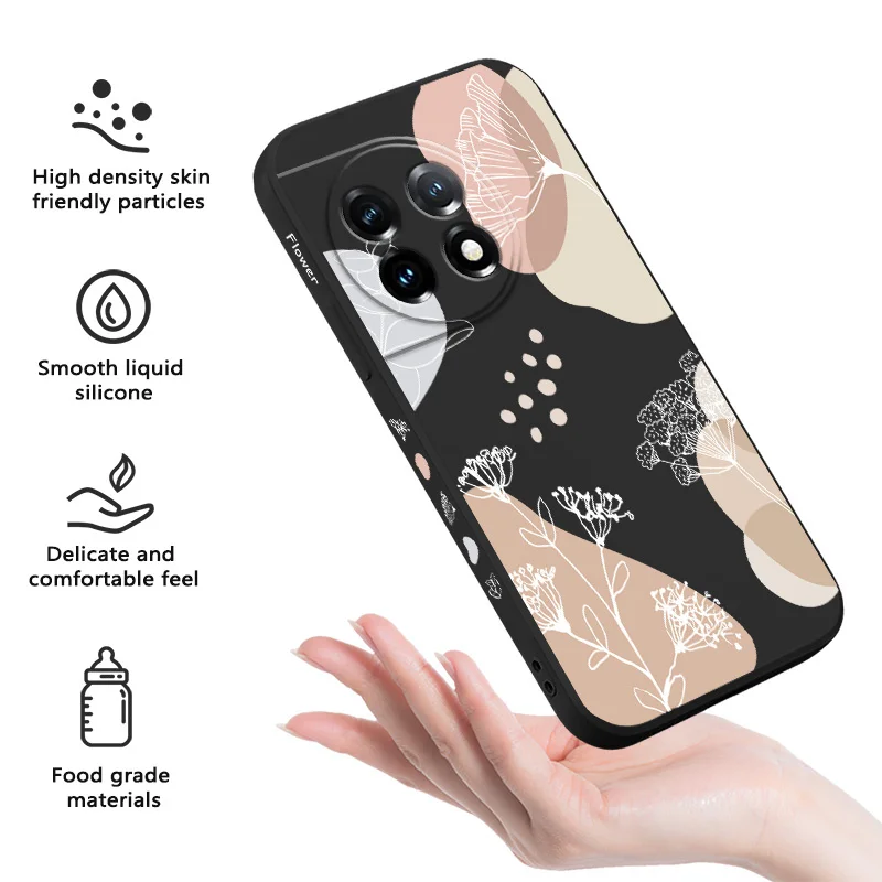 Brown Morandi Liquid Silicone Phone Case