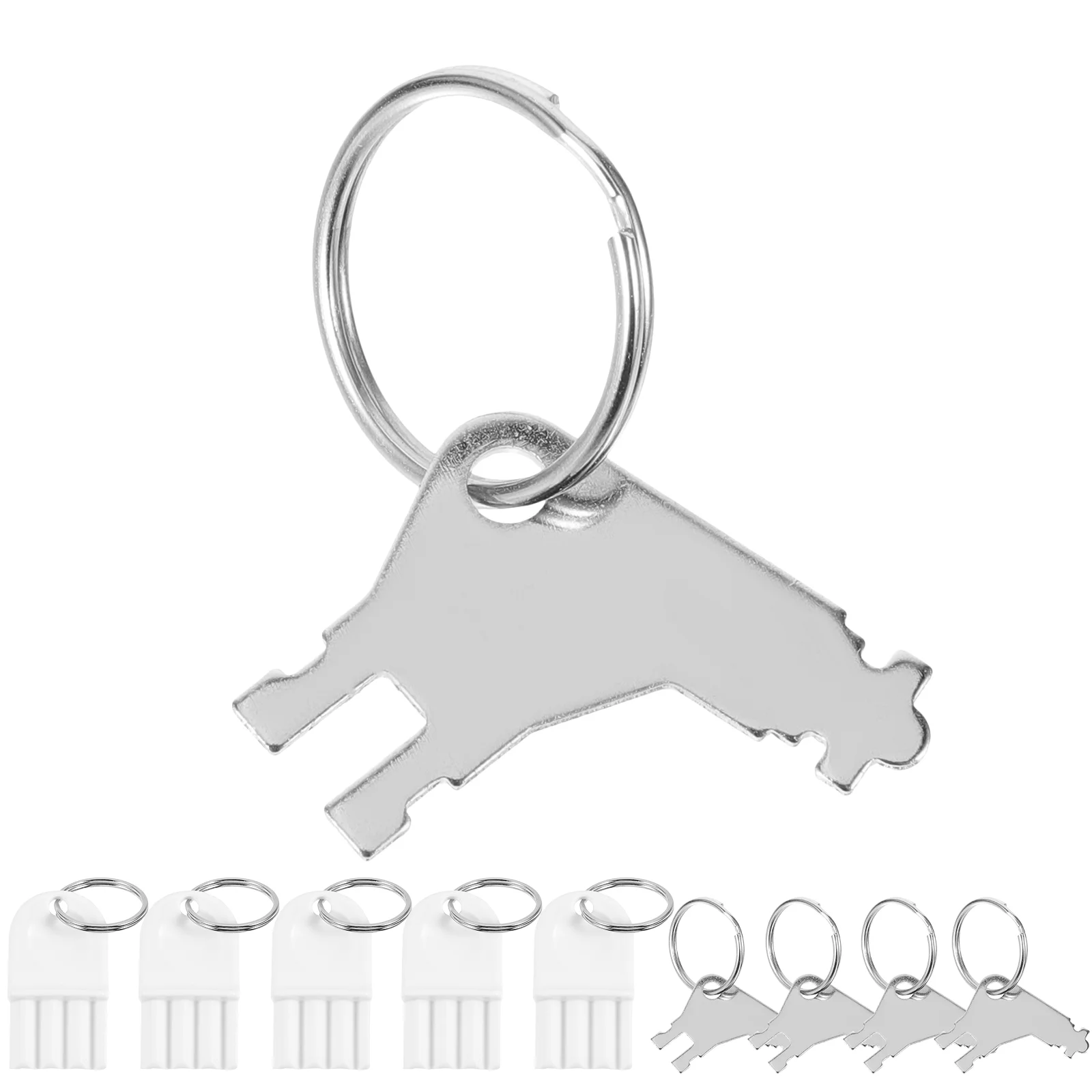 2 ชุดโลหะ Universal Dispenser Key กระดาษผ้าเช็ดตัวผู้ถือ Commercial ห้องน้ํา FIXTURE ม้วนกระดาษทิชชูอุปกรณ์เสริมห้องน้ํากระดาษ 1