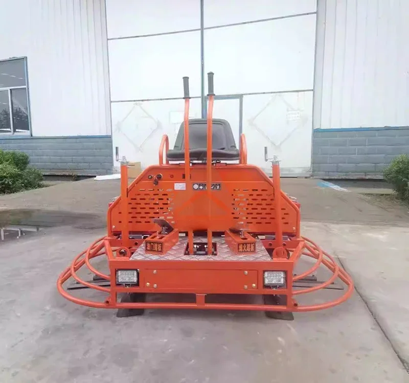 Concrete cement pulping machine comfortable operation type 80 concrete pavement double disc seat driving polisher