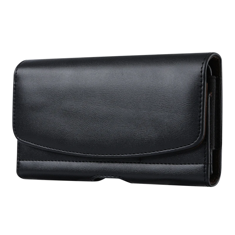 Cellphone Holster Case PU Leather Holster for Men Horizontal Carrying Phone Pouch Belt Clip Credit Cards Holder Case Wallet Coin Purse Gift for Father