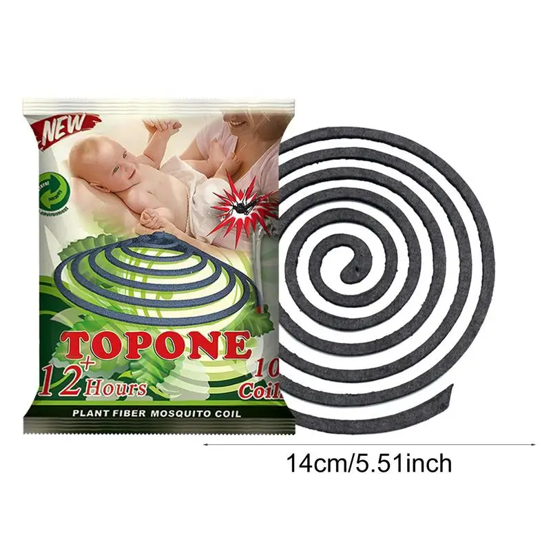Mosquito Coil 10pcs Mosquitoes Coil Incense Cockroaches Flies Repel 12 Hours Protection Paper For Aromatherapy