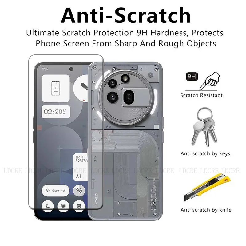 Premium 9H HD Tempered Glass Screen Protector - 4 Pack Transparent