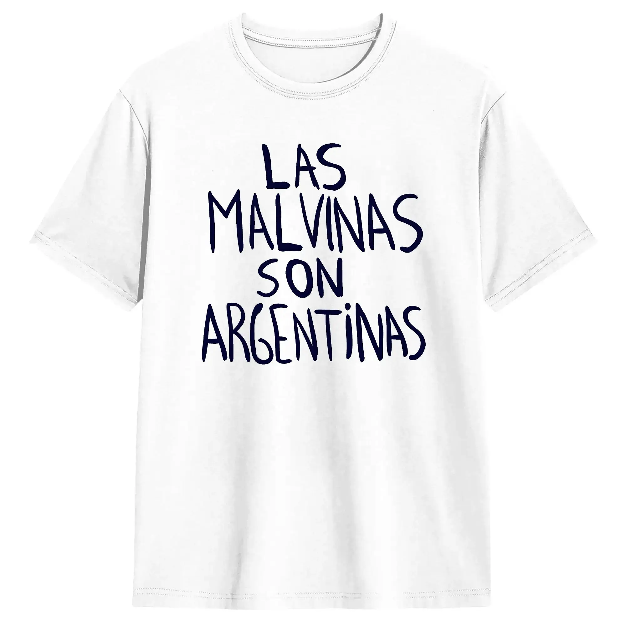 Argentina Pride Las Malvinas Son Argentinas T-Shirt für Herren, Baumwolle, Hipster-T-Shirts, Rundhals-T-Shirt, kurzärmelige Kleidung