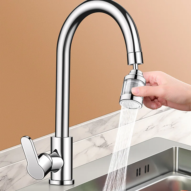 Kitchen Faucet Spray Head Filter Stainless steel filterBathroom Faucet Shower Filter Adjustable 360° Rotary Splashback Tap Nozzl 3