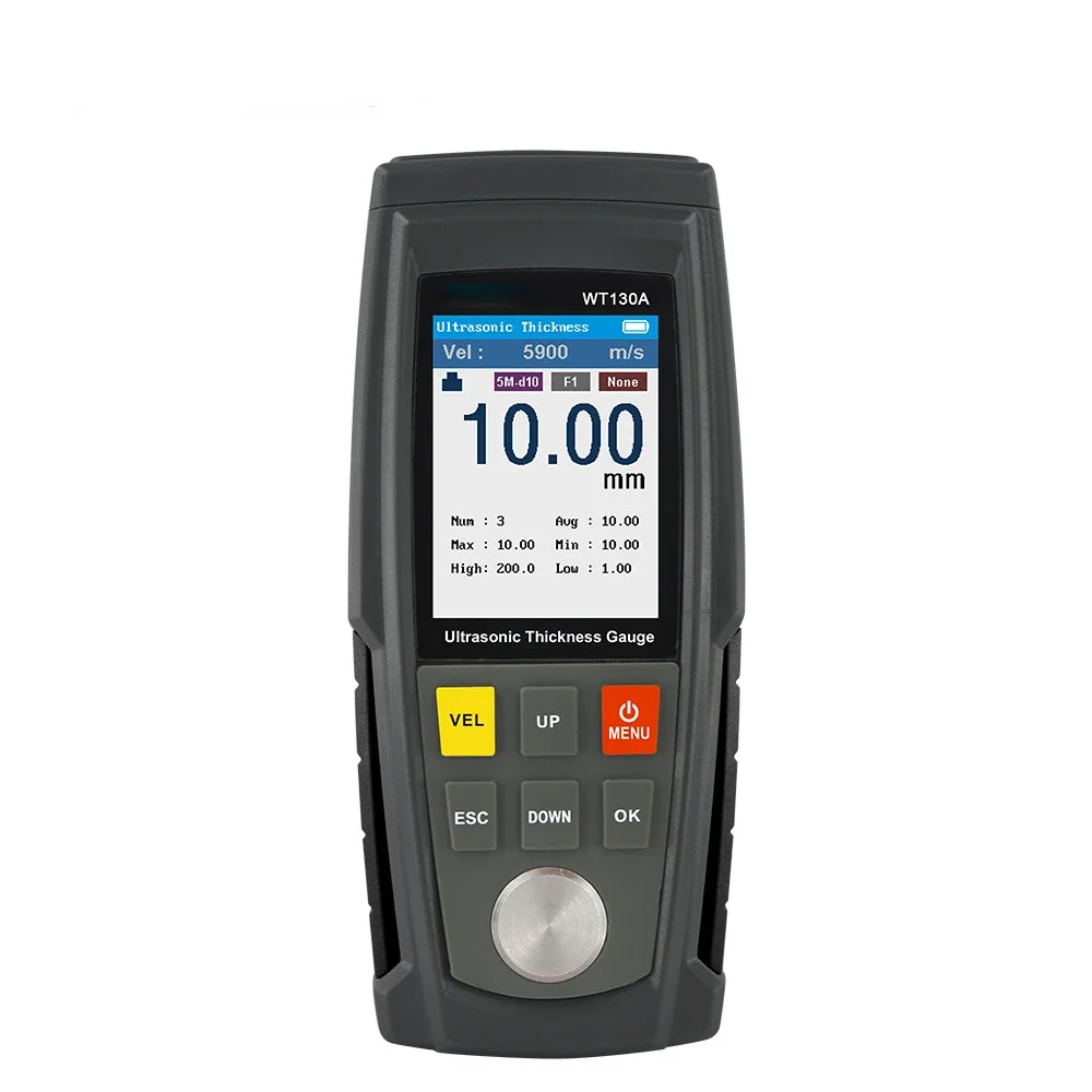 WT130A digital ultrasonic thickness gauge with metal glass box digital width gauge tool ultrasonic thickness gauge 5