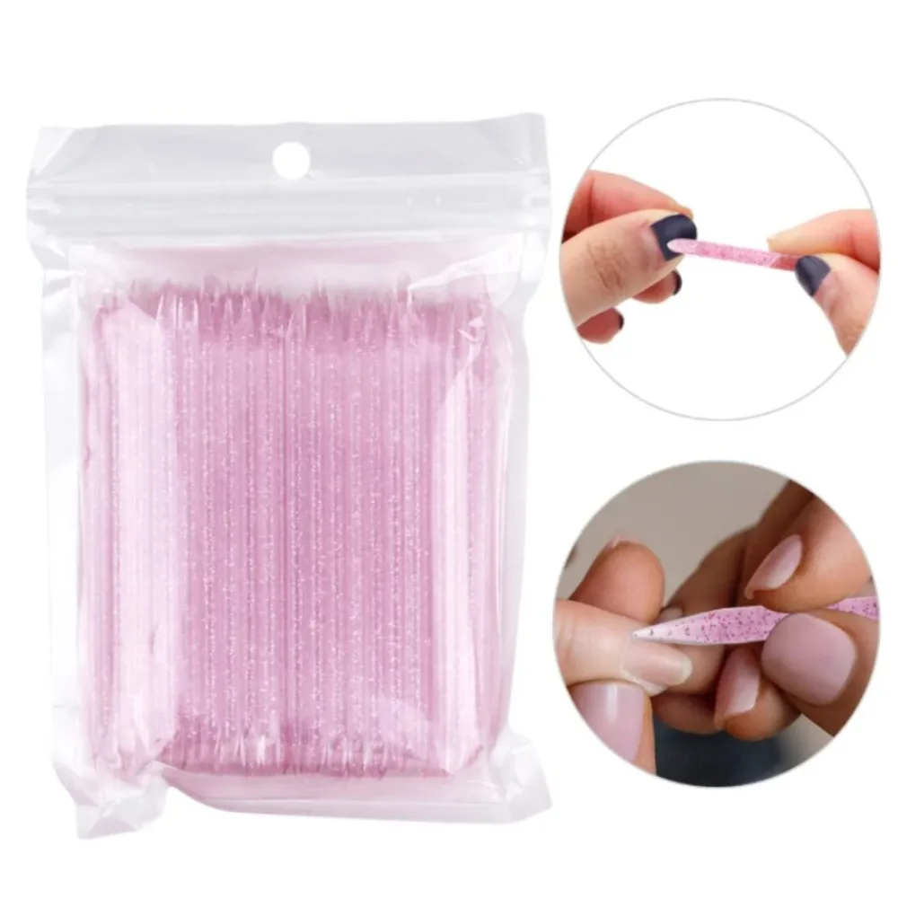 

100Pcs Reusable Nail Crystal Stick Double End Nail Art Cuticle Pusher Cuticle Remover Tool Pedicure Care Nails Manicures Tools