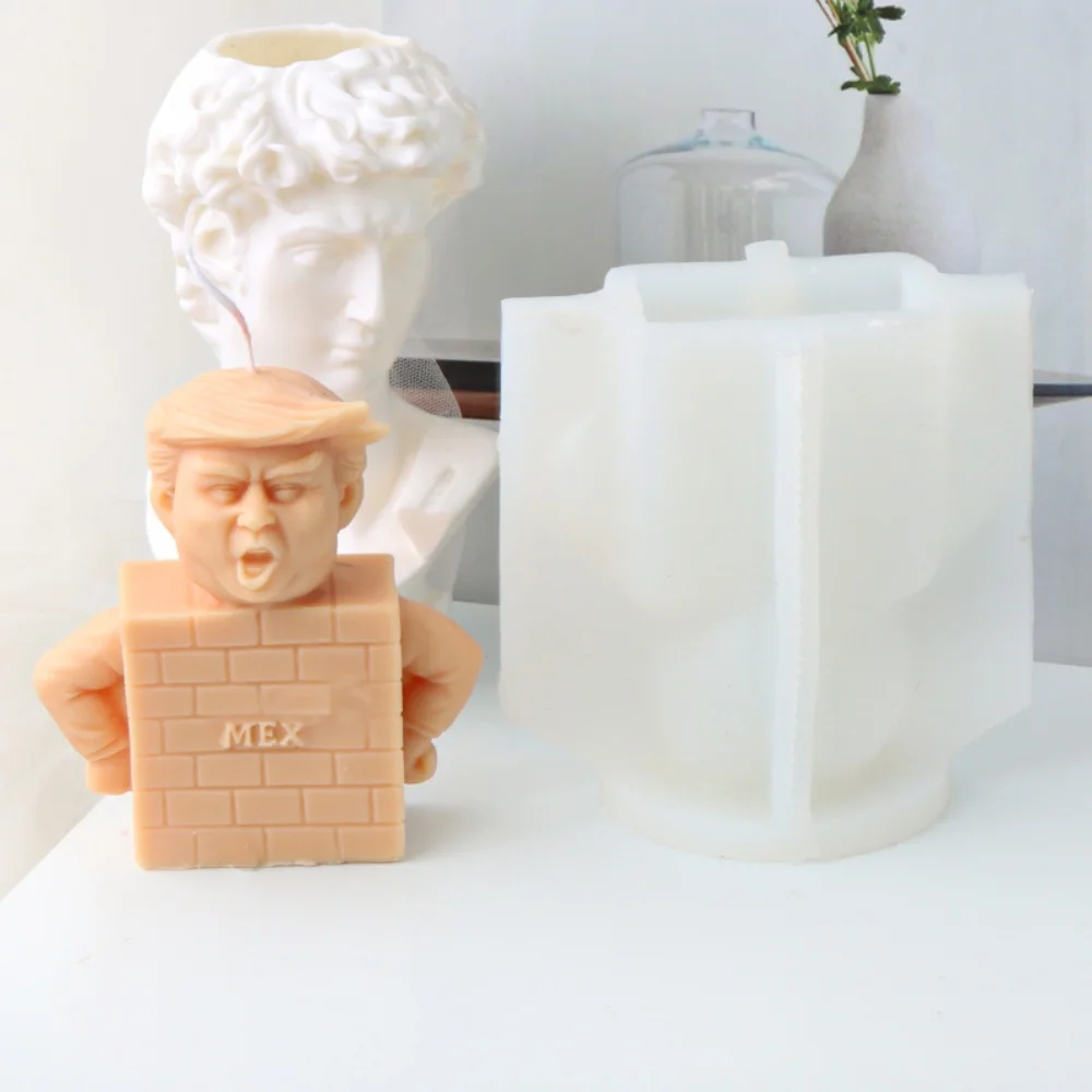 Creative New President Trump Silicone Candle Mold Love Wings & Pretty Girl Aroma Soap Plaster Tools Home Decorative Party Gifts