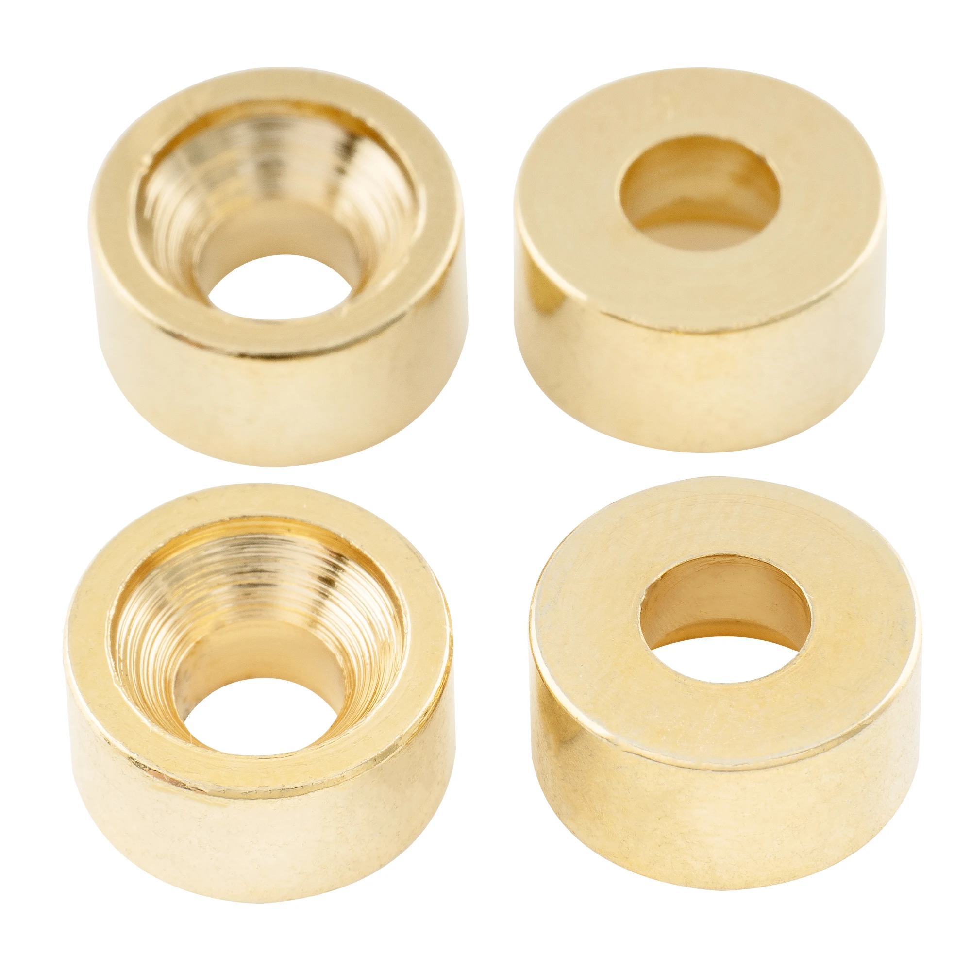 Musiclily Pro 12 mm Stahl-Gitarrenhals-Montagehülsen, Halsgelenkbuchsen und Schrauben für E-Gitarre, Bass (4er-Set) – Detail 13