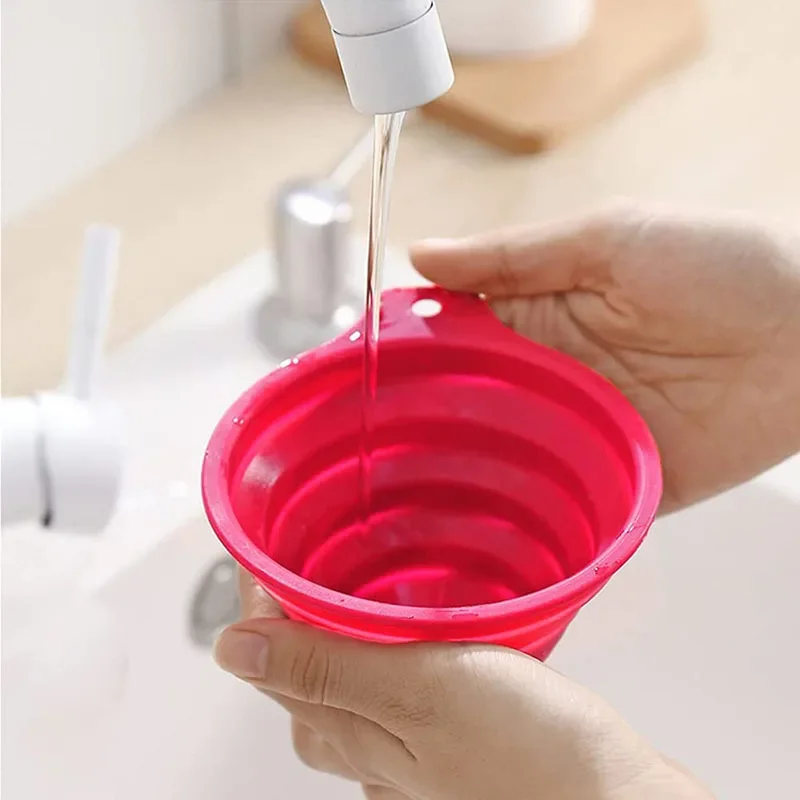Foldable Silicone Car Engine Funnel, silicone funnel