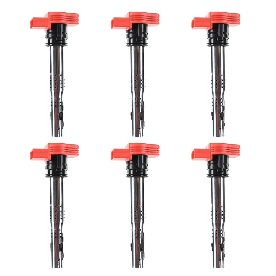 

6Pcs Car Ignition Coils Pack for -Audi A6 A8 Quattro Q7 R8 S5 Touareg 06E905115 06E905115E