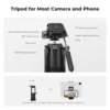 K&F Concept 75" Lightweight Tripod Camera Compact Tripod Remote 2-in-1 Phone Holder 3Way Pan Head Travel Phone Tripod for Selfie 3