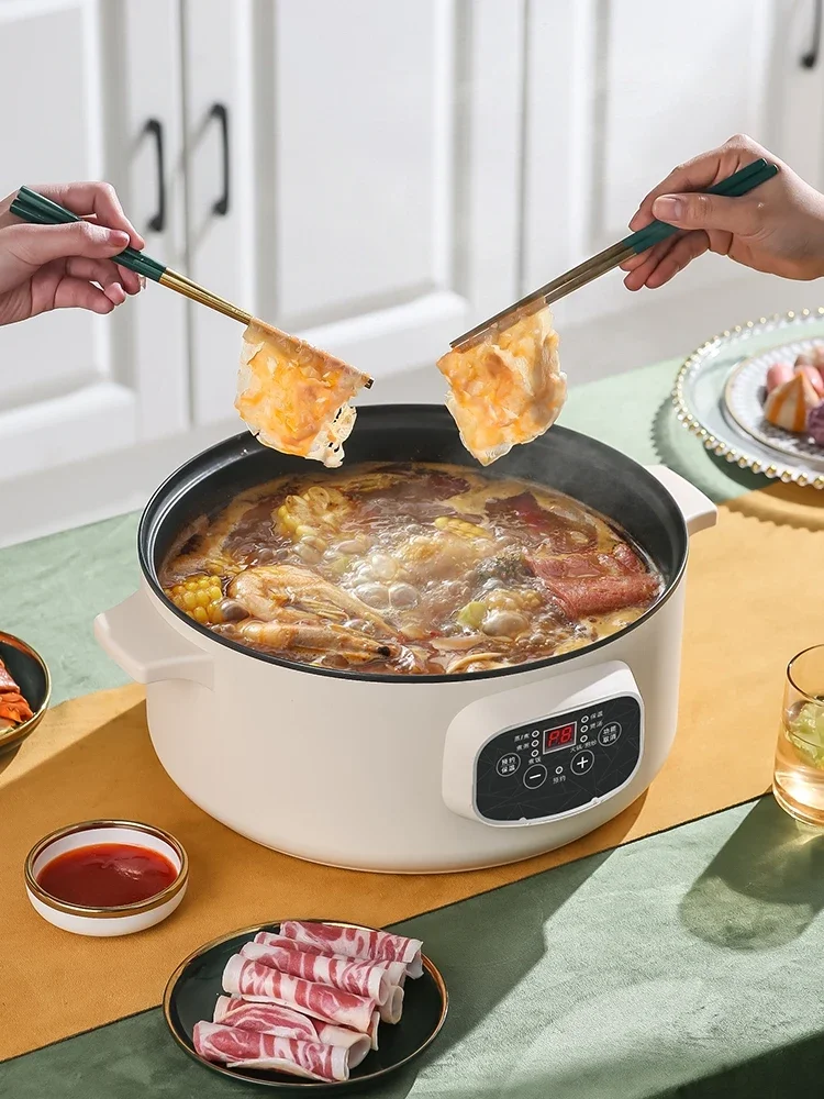 220V Multifunctional Electric Steamer 3 Layers Large Capacity Smart Cooking Pot with Timer for Home CCD 4