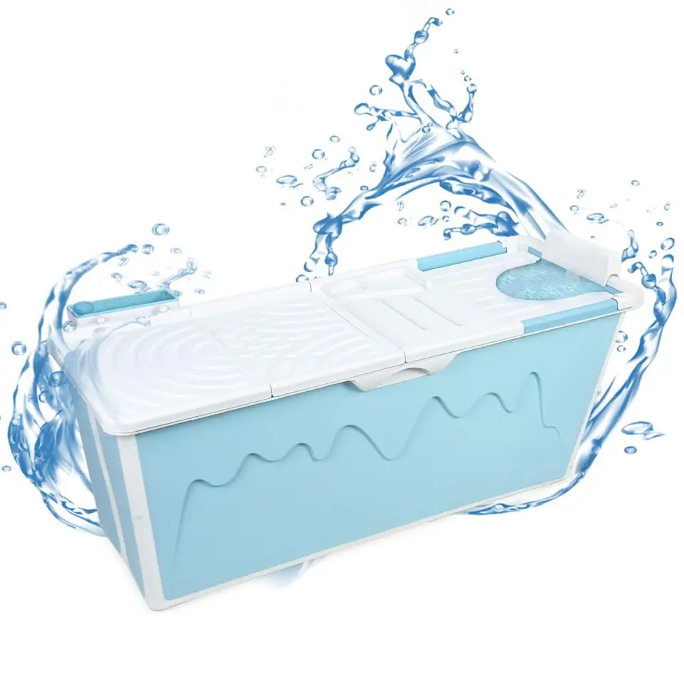 Portable Foldable Bathtub with Thermal Cover
