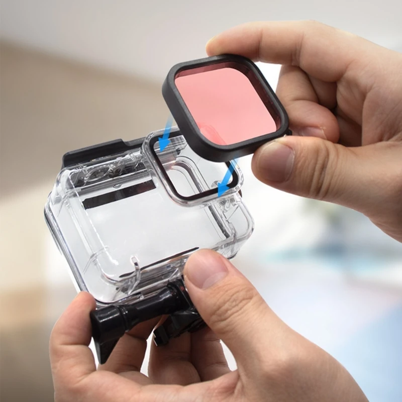 Diving Filters Magenta Snorkel Lens Red Color Filter for Gopro - Main Image