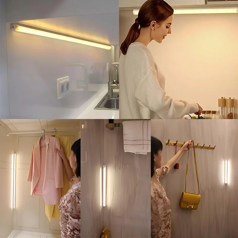 รูปสินค้า ไฟ LED สายยืดหด ชาร์จ USB ไฟกลางคืน ติดตู้เย็น ห้องเก็บของ