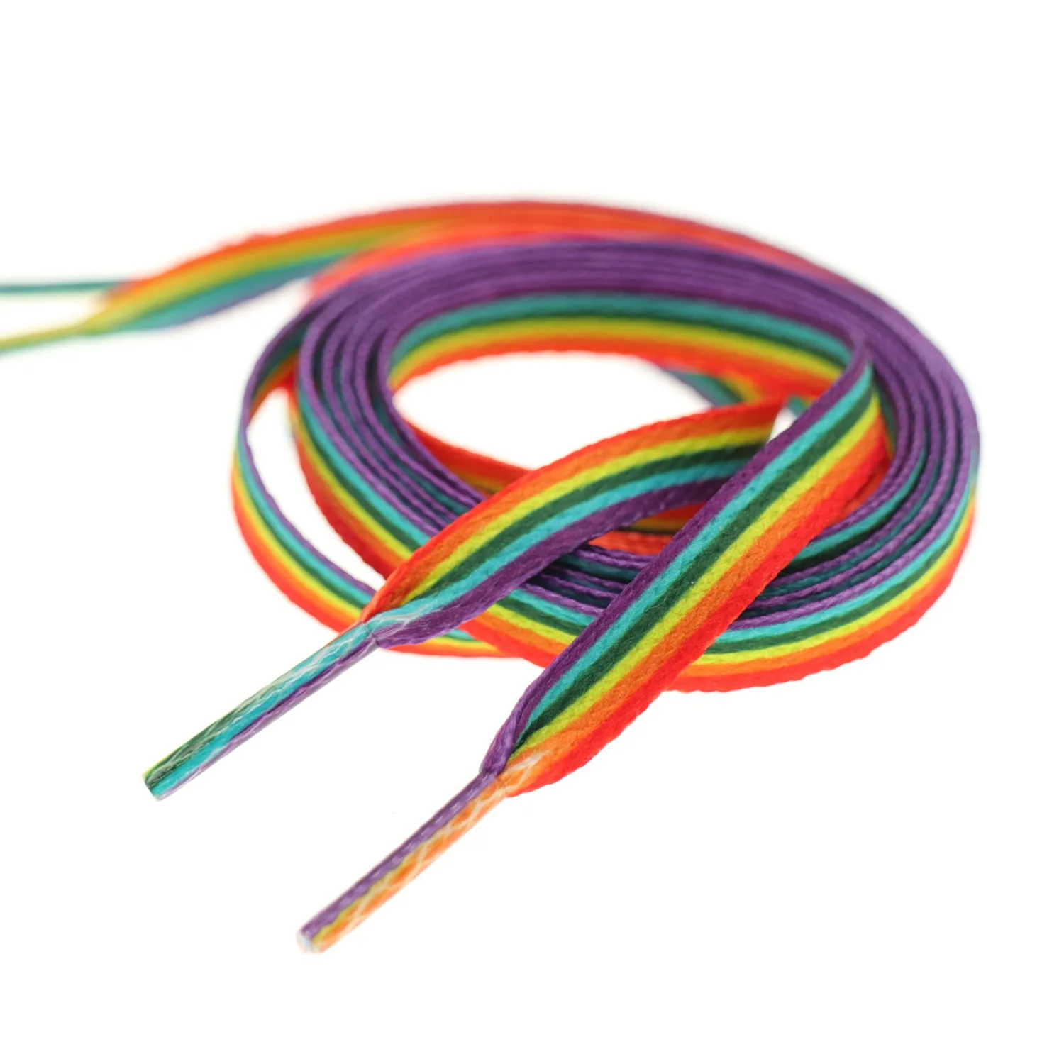 Long Shoelaces Colored for Sneakers Colorful Rainbow LGBTQ Pride Shoe Laces_voghion.com
