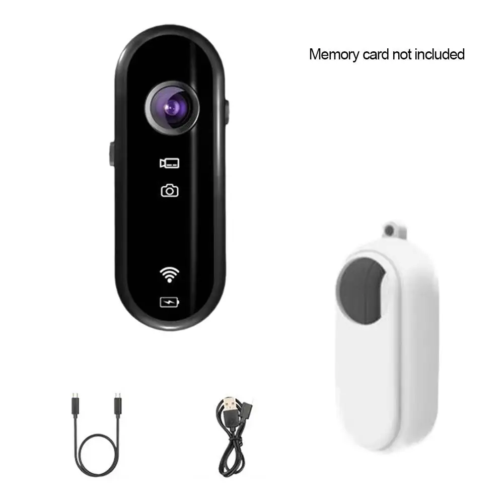 מצלמת גוף ניידת מיני 4K ניידת ללא ידיים עמידה במים להקלטה וידאו לרכיבה על אופניים, אופנועים ובלוגינג