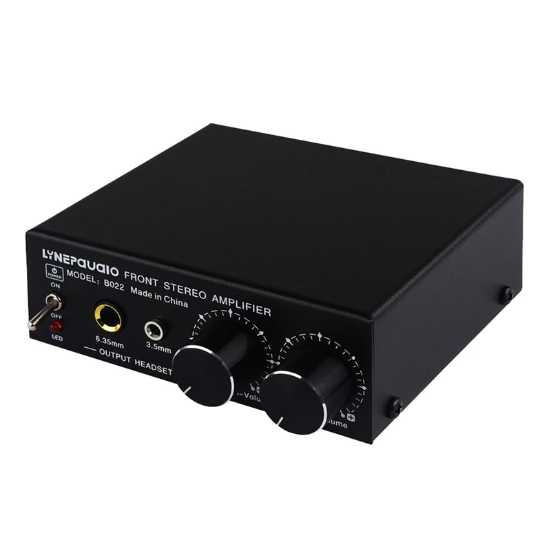 

LYNEPAUAIO Front Stereo Signal Amplifier, Volume Booster, Headphones, Active Speaker Preamp Audio Amplifier