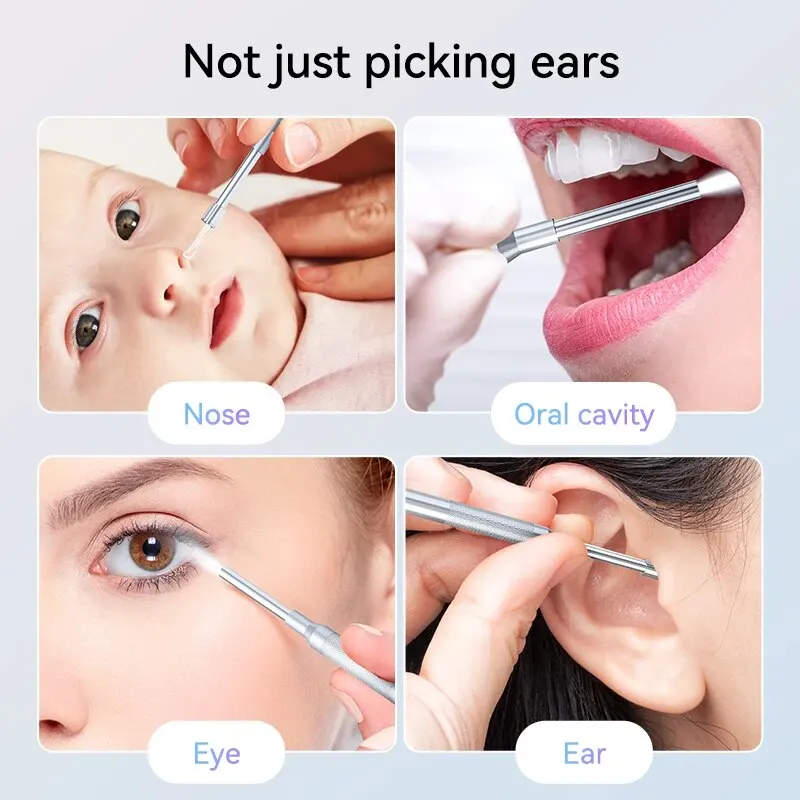 Digital Otoscope Camera Ear Camera with 4.3 Inch IPS Screen Ultra Clear View Ear Scope 3.9mm Wax Removal Tool