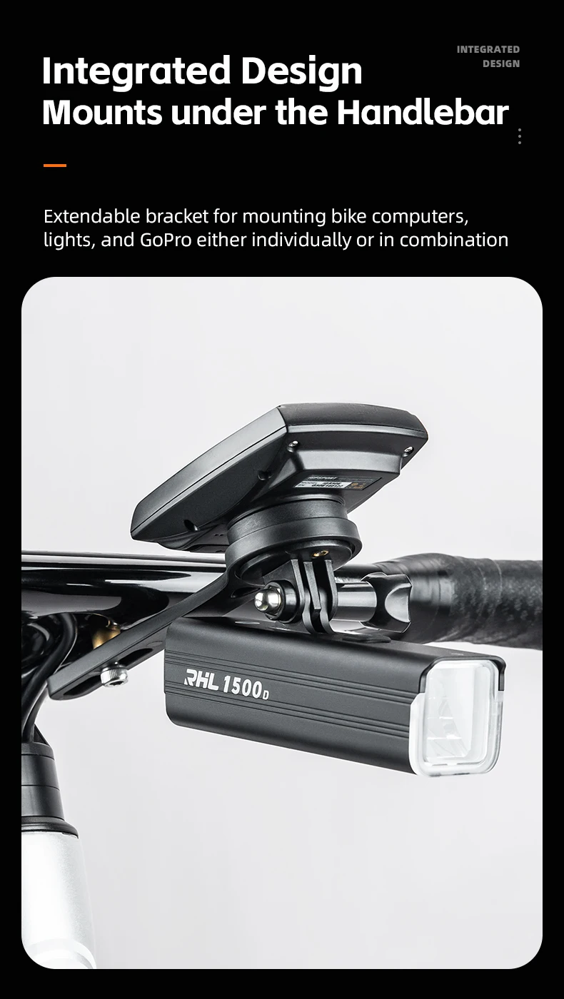 Bracket with bike computer