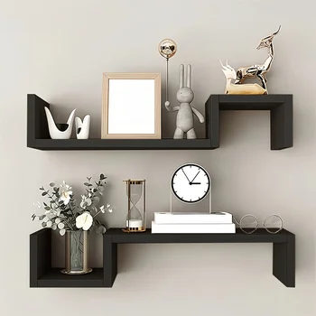 2PCS Heavy-Duty Floating Wall Shelves 1