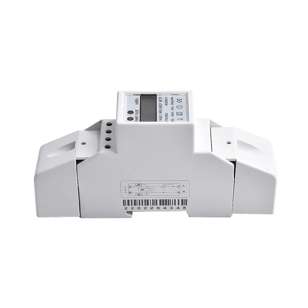 1 Pz Elettronico Kwh Watt Contaore 220V Kwh Monofase 2 Fili Watt Contaore Su Guida Din Watt Contaore 10-40A Famiglia