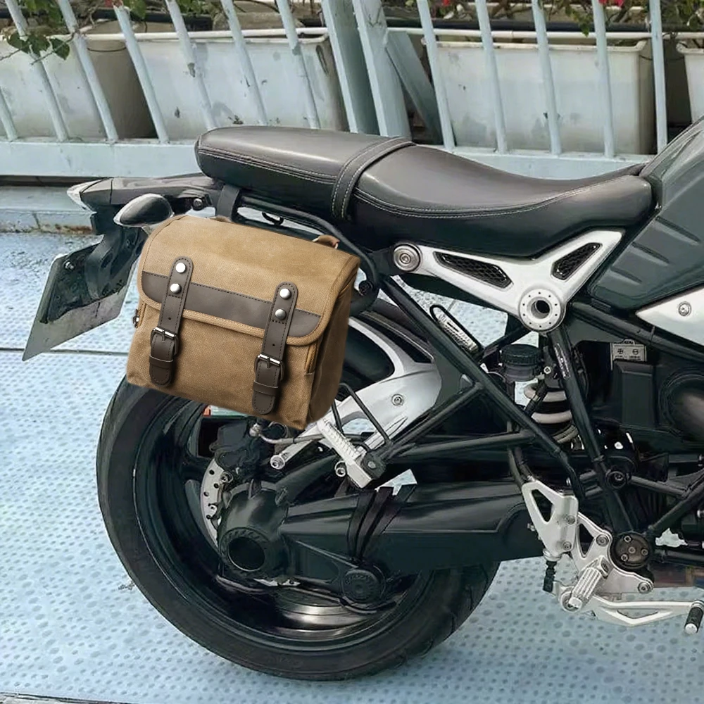 Motorrad Wasserdichte Satteltasche Universal Seite Rahmen Tasche Retro Reise Gepäck Werkzeug Taschen Für BMW R1250GS ADV Für HONDA NC750X – Detail 1