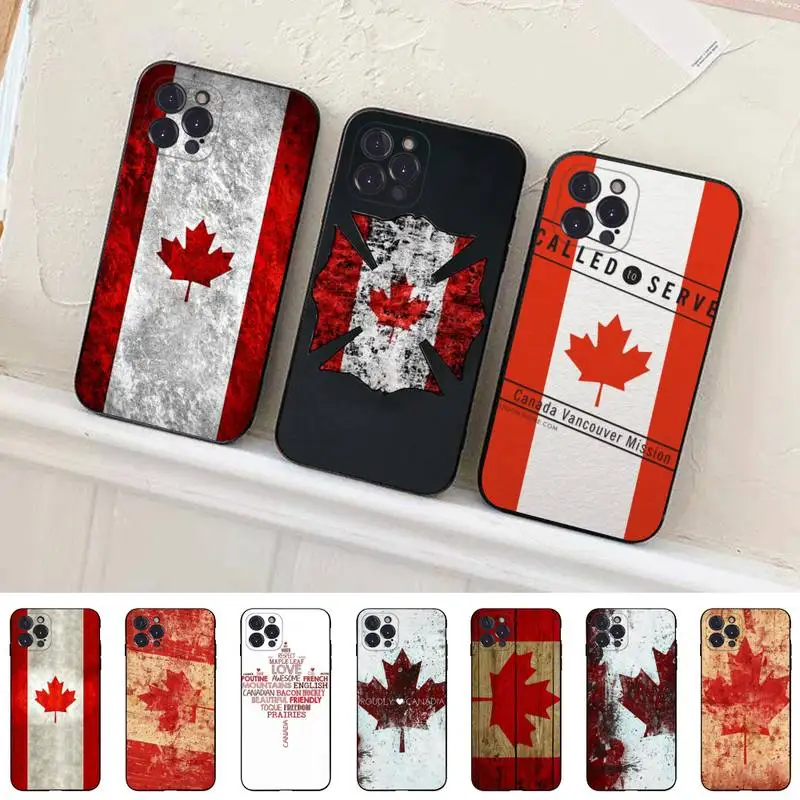 TOPLBPCS Canada flag Phone Case For iPhone 13 Pro MAX 14 11 12 Mini X