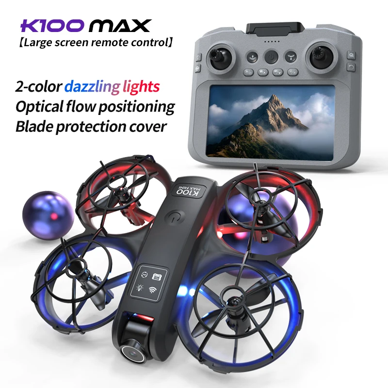 Drone 8K Max Noir en action dans un parc, capturant des images aériennes nettes