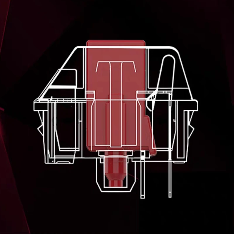 TTC Flame Red V2 Switch Mechanical Keyboard Linear Switch Extended Dust Proof Axis 5pin 45g HIFI 24mm Quick Trigger For Gaming 7 Sef47a446d71148a09bce618e266cdfe1j