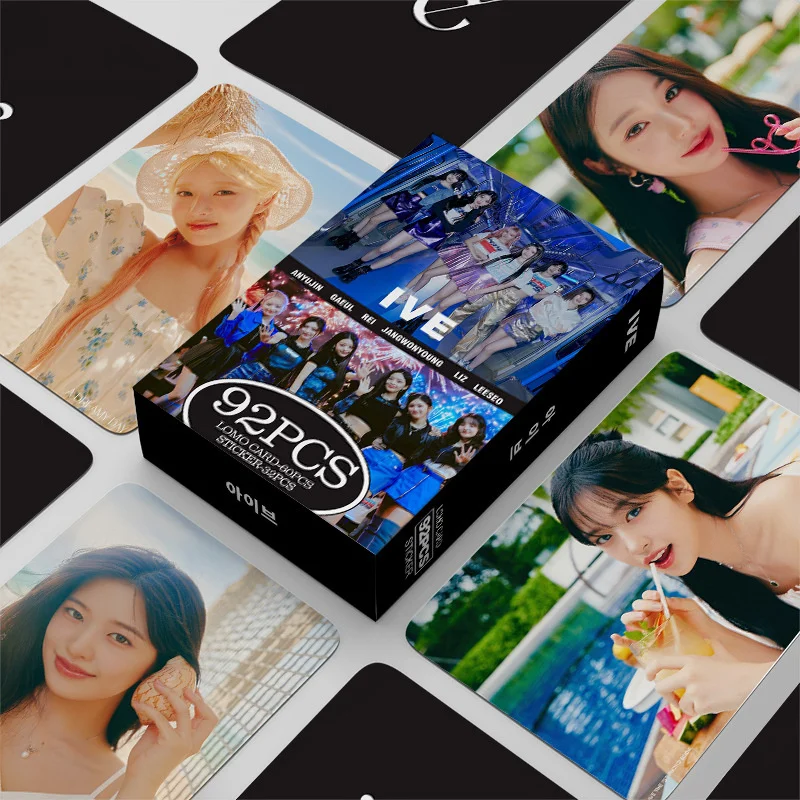 

Новый альбом KPOP IVE 92 шт./набор Ihas LOMO Card YUJIN WONGYONG LIZ King Leeseo gaeuр Коллекционная Подарочная открытка фотооткрытка