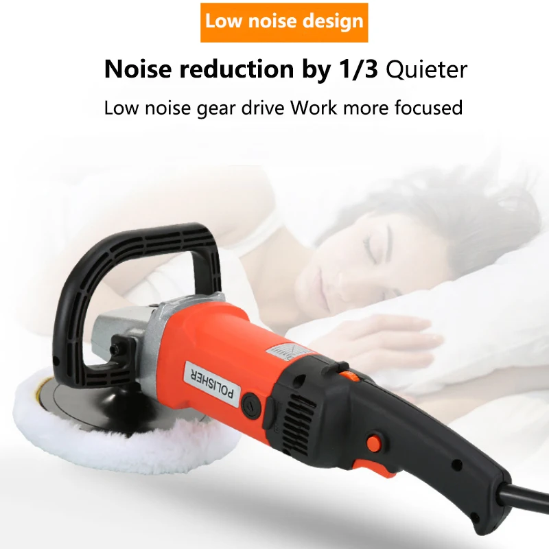 Car Polisher Power Tools Accessories Portable Electric 8 Speeds Adjustable Auto Beauty Polishing Waxing Machine Car Scratch Repair Kit Floor Polishing