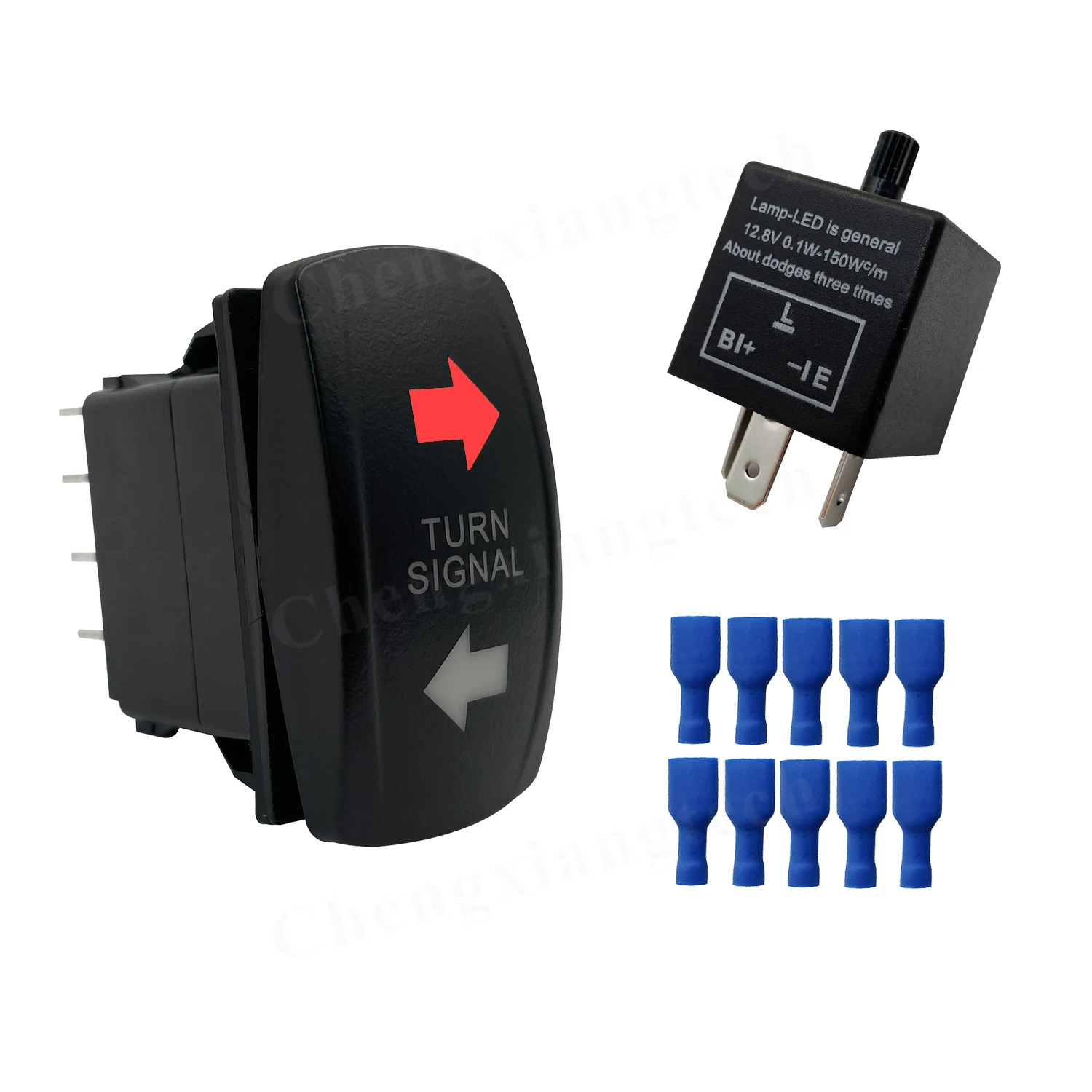 Relais Clignotant LED Réglable 12V | Résout Clignotement Rapide Ampoules LED | Compatible Voitures | 3 Broches | Taille 5,1x3x3 Cm