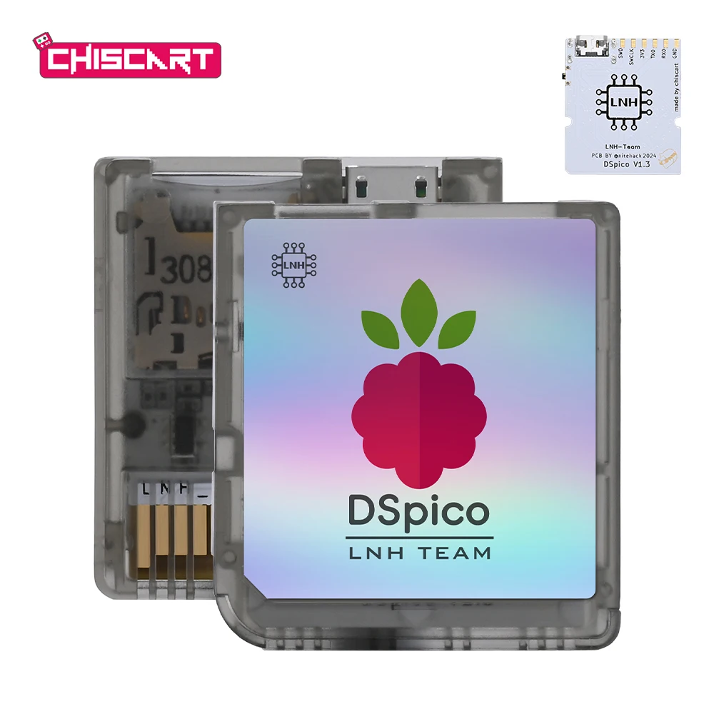 DSPICO Game Reader Cartridge RP2040, Transparent Frosted Colored Case for NDS NDSL DSi 3DS