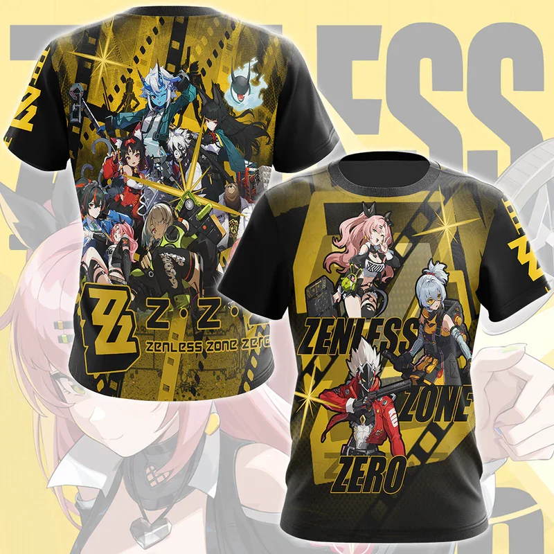 Zenless Zone Zero Short Sleeve T Shirt Kids Tees Cosplay Tops