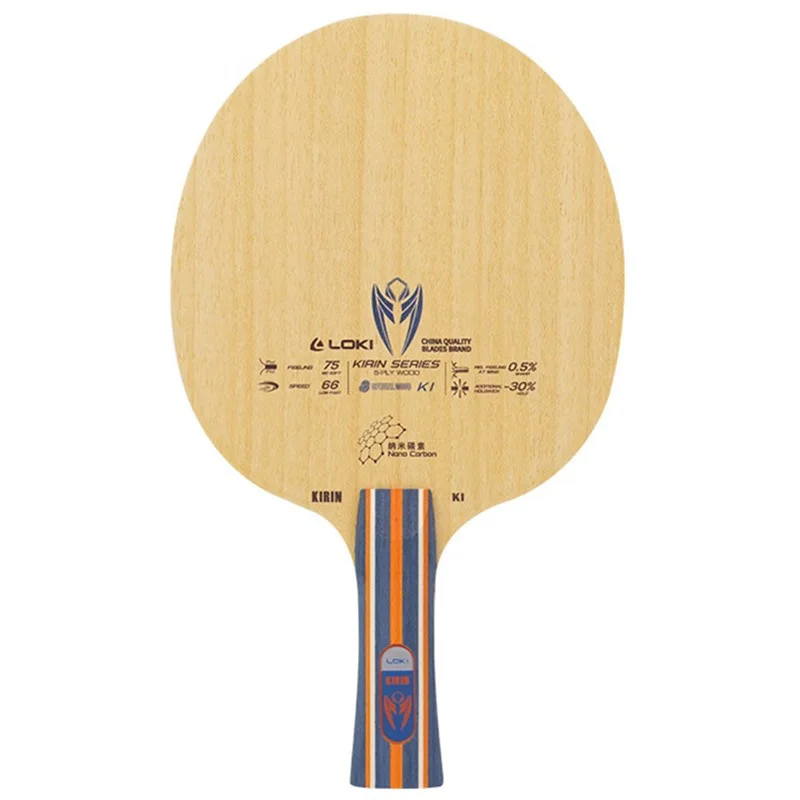 Lama Da Ping Pong Loki K1 Kirin (5 + 2 Carbonio Per L'Allenamento) Mazza Da Ping Pong Wang Hao Loki Originale