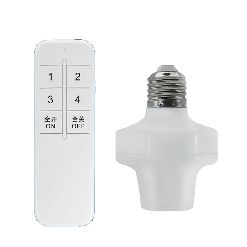 E27 Wireless Remote Control Light Lamp Holder High Quality 20m Base On