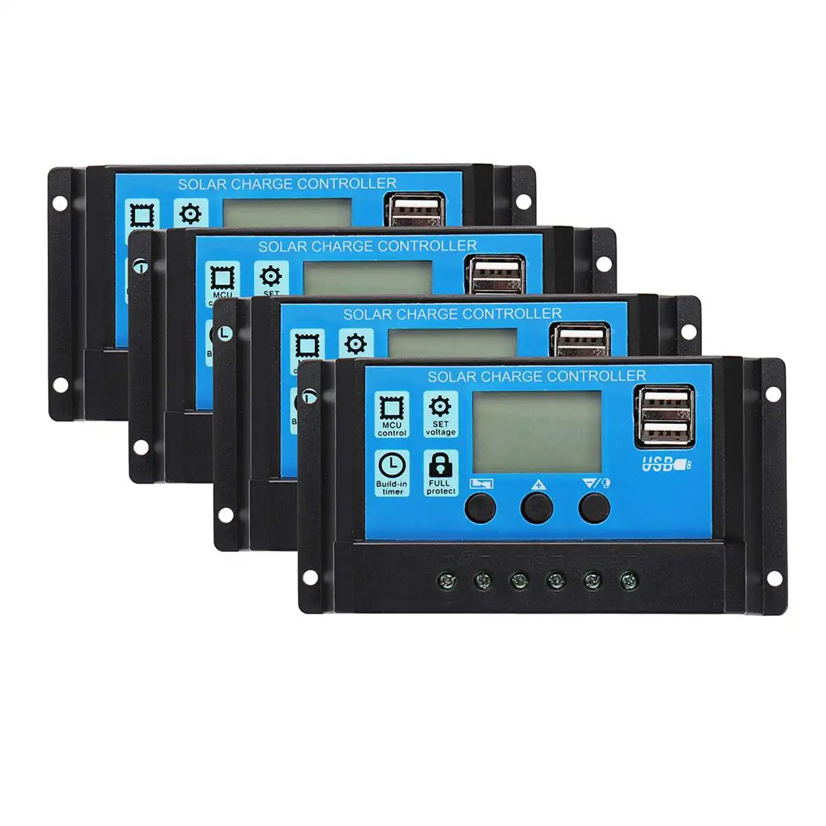 50A/40A 12 V24V Lcd Pwm Tensione Regolatore Solare Batteria Pannello Cella Fotovoltaica Caricabatterie Lampada Regolatore 100W 200W 300W 400W 500W