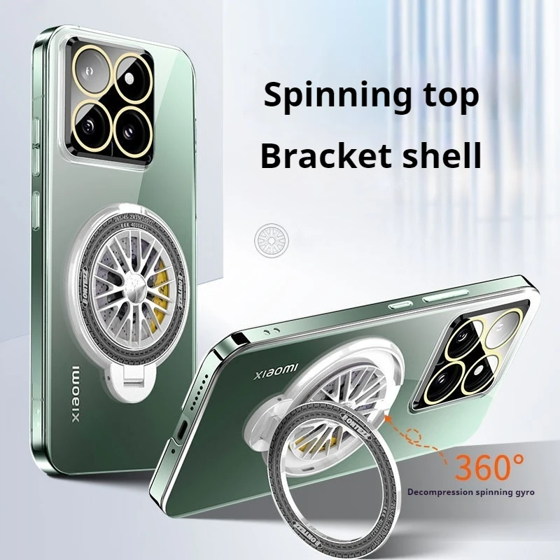 Magnetic Suction Rotating Decompression For Xiaomi 14 14Pro Redmi K70 K70Pro Anti Drop And Shock-absorbing Protective Case