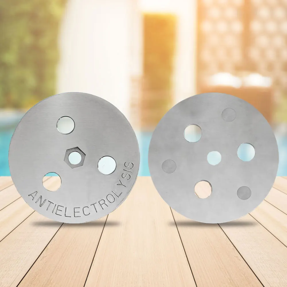 Anti-Electrolysis Pool Skimmer Zinc Anode Weight Plate Keep Your Skimmer Basket in Place for Salt System Swimming Pools