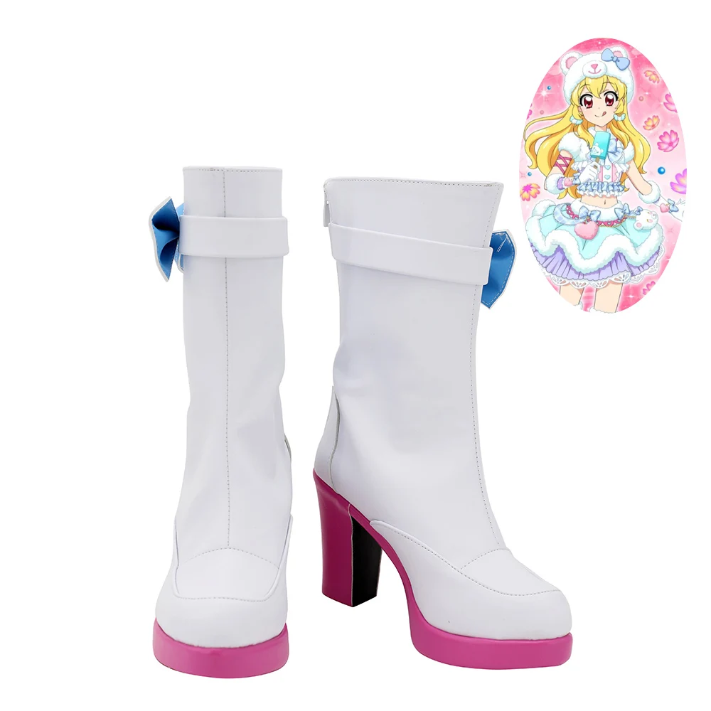 

Aikatsu Idol Activity Hoshimiya Ichigo Shoes Cosplay Women Boots